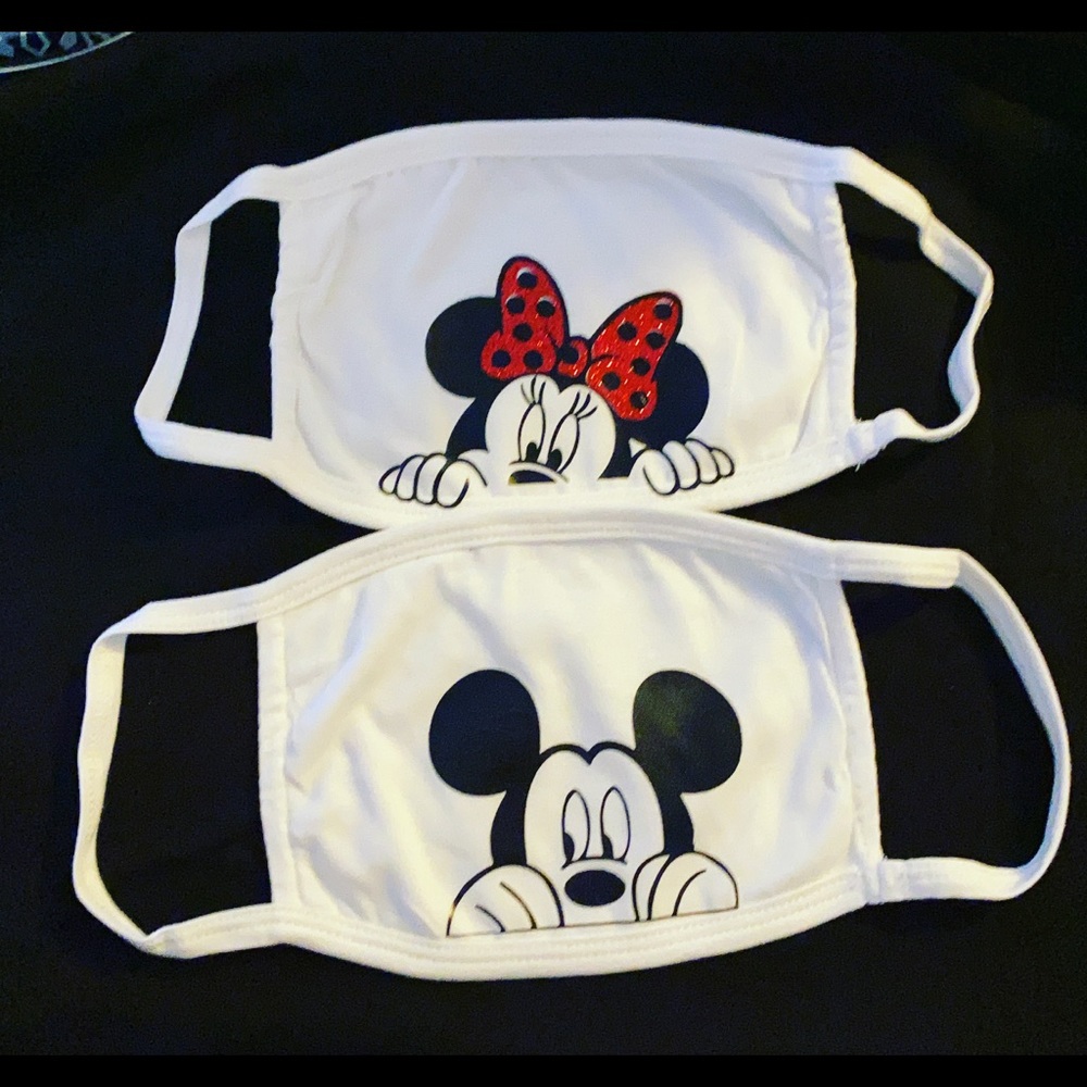 Minnie and Mickey face mask
